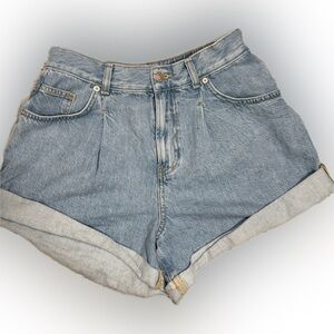 Free People Light Blue Jean Shorts